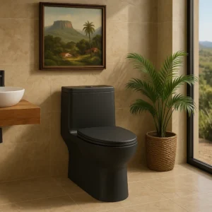 Sleek eco-toilet showcasing South American design preferences