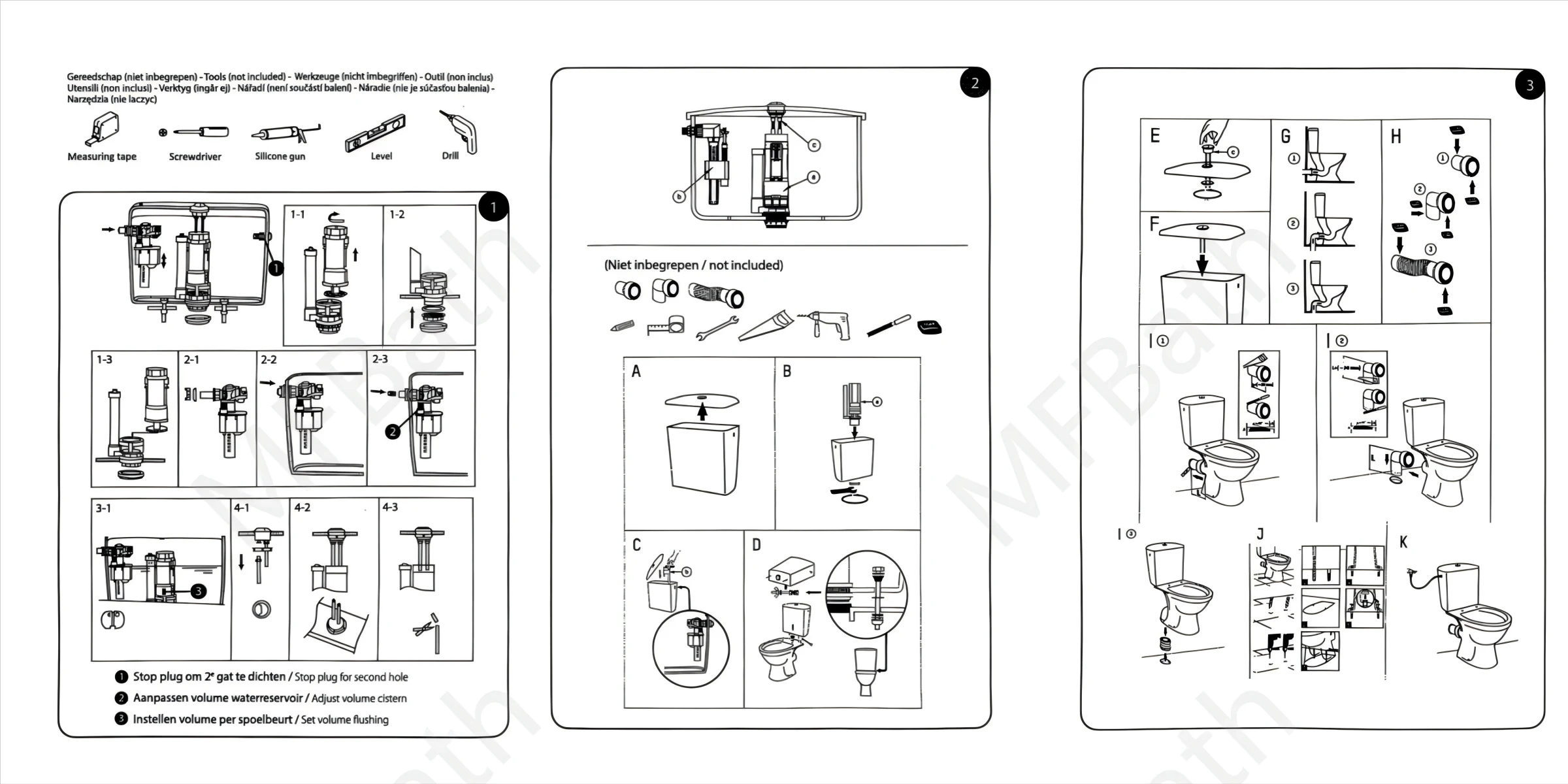 Step-by-step ceramic toilet installation process
